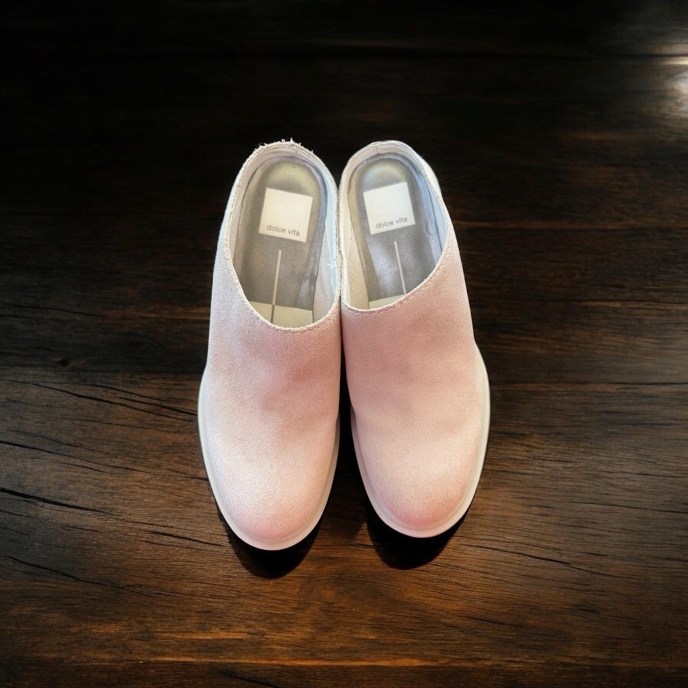 Dolce Vita Tan Suede Slip-On Mules